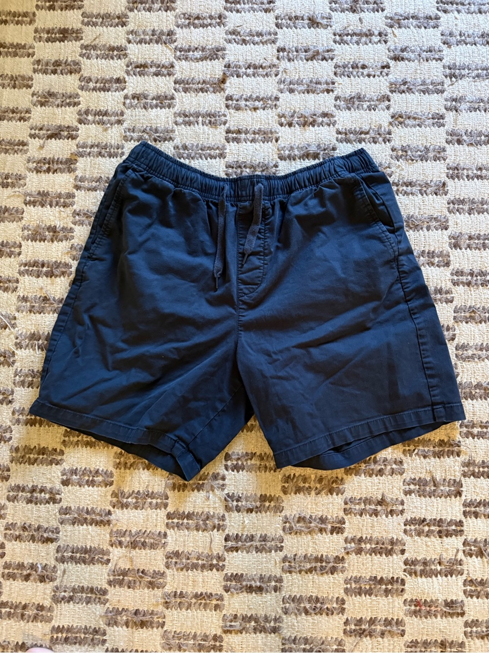 GAP Men's Navy Drawstring Cotton Hybrid Shorts